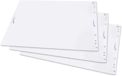 Legamaster Flipchart Paper Pad - Pack of 5 with 20 plain Sheets each - White - for all standard Flipchart easels - Ideal for Meeting Notes and Brainstorming