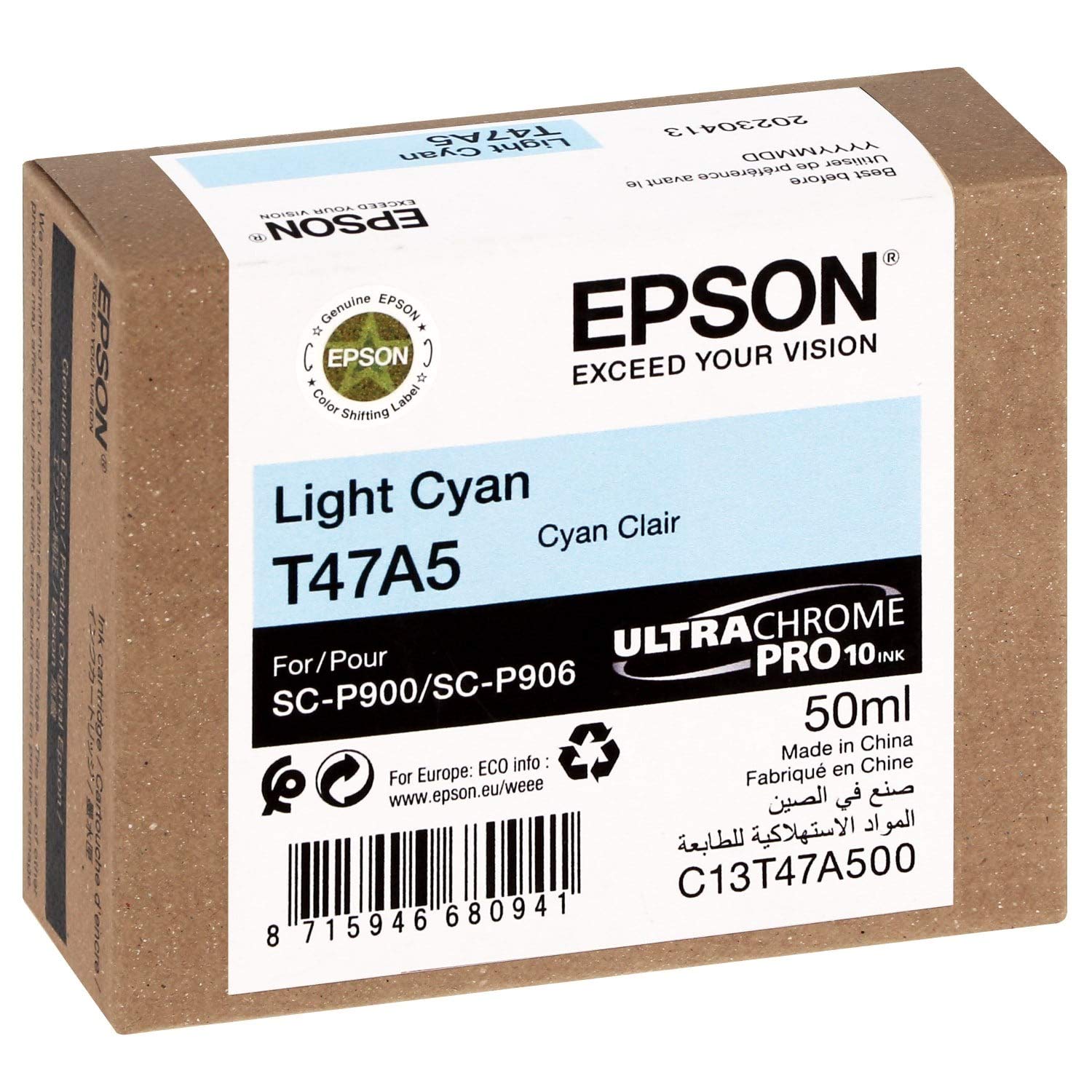 Epson T47A5 C Clear Ink 50 ml,Black