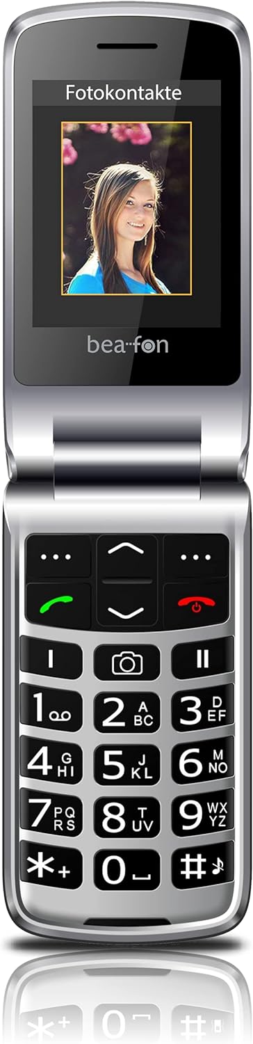 bea-fon SL495 GroBtasten-Handy schwarz-silber