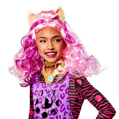 RUBIES - Déguisement Classique Clawdeen - 5 à 13 ans - Ou Perruque Rose Clawdeen - Taille Unique - Déguisement pour Enfant - Pour Halloween, Anniversaire, Carnaval - Idée Cadeau de Noël