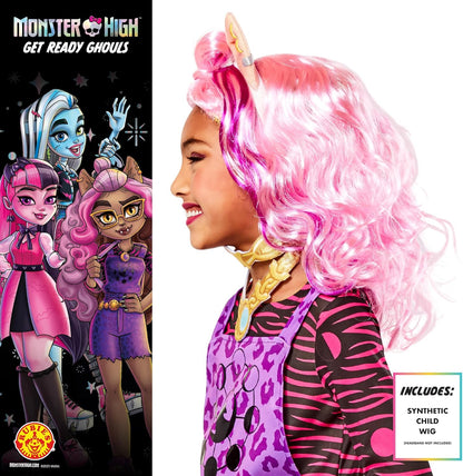 RUBIES - Déguisement Classique Clawdeen - 5 à 13 ans - Ou Perruque Rose Clawdeen - Taille Unique - Déguisement pour Enfant - Pour Halloween, Anniversaire, Carnaval - Idée Cadeau de Noël