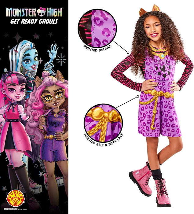 Rubie's Official Monster High Clawdeen Wolf Child Costume, Kids Fancy Dress