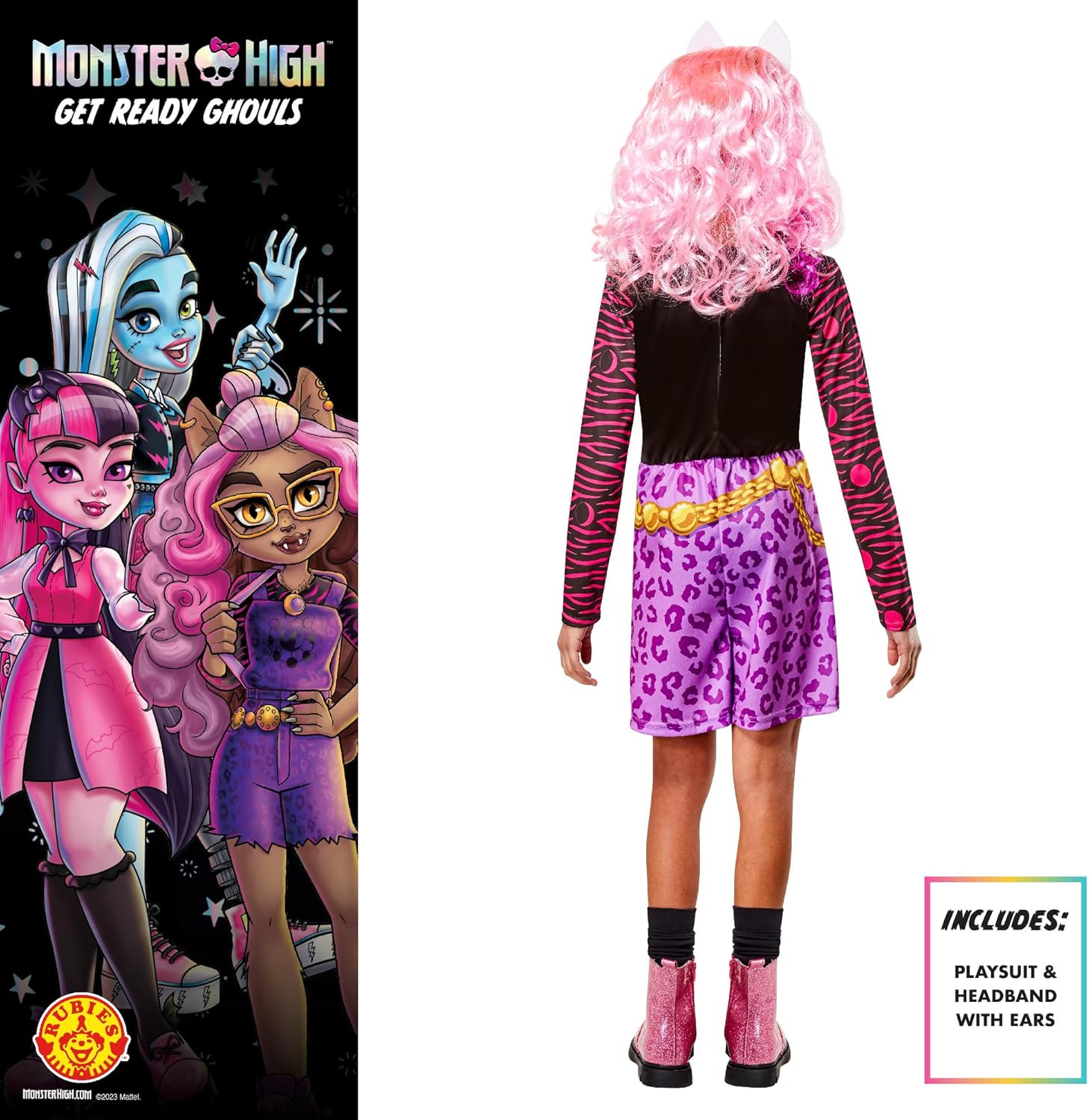 Rubie's Official Monster High Clawdeen Wolf Child Costume, Kids Fancy Dress