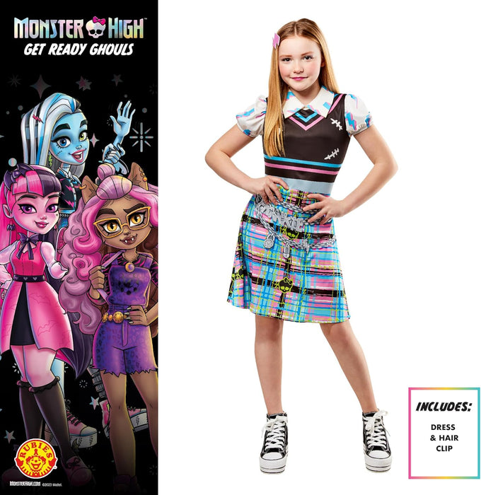 Rubie's Official Monster High Frankie Stein Girls Costume, Kids Fancy Dress
