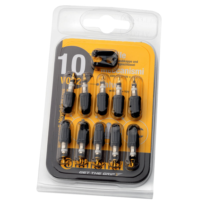 Continental Presta Valve Inserts 10Pcs Black