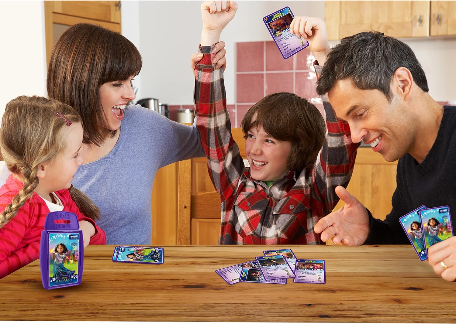 Top Trumps Disney’s Encanto Specials Card Game, play with 30 of your favourite moments with the Madrigal family, Casita Star, Antonio, Bruno and Luisa, educational gift and toy for ages 8 plus