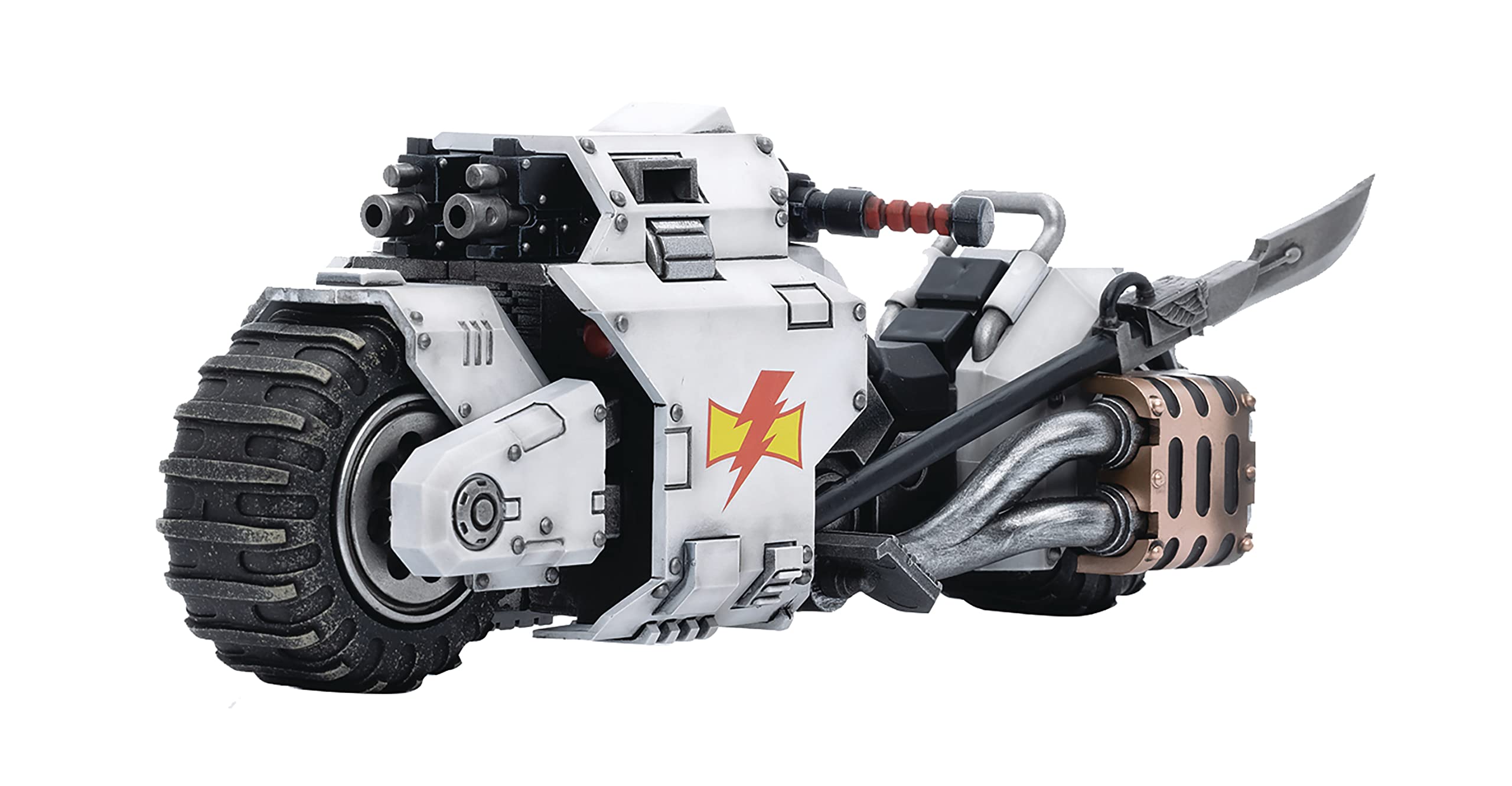 JoyToy Warhammer 40k: White Scars Raider Pattern Combat Bike 1:18 Scale Figure