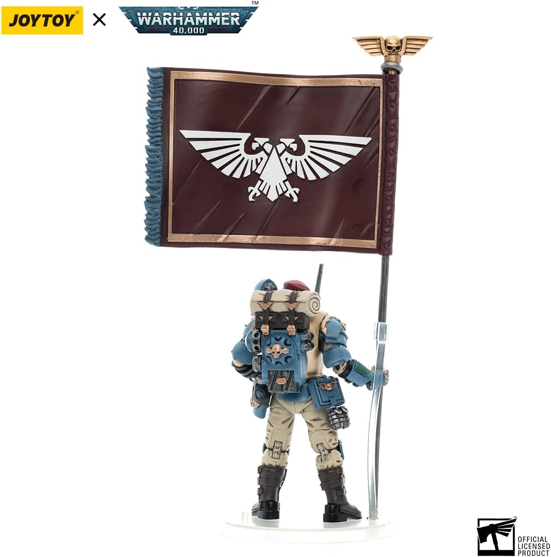 Bloomage Joytoy Tech - WH 40K - Astra Militarum Tempestus Sci Com Banner Bearer 1/18 Af