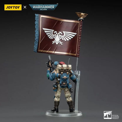 Bloomage Joytoy Tech - WH 40K - Astra Militarum Tempestus Sci Com Banner Bearer 1/18 Af