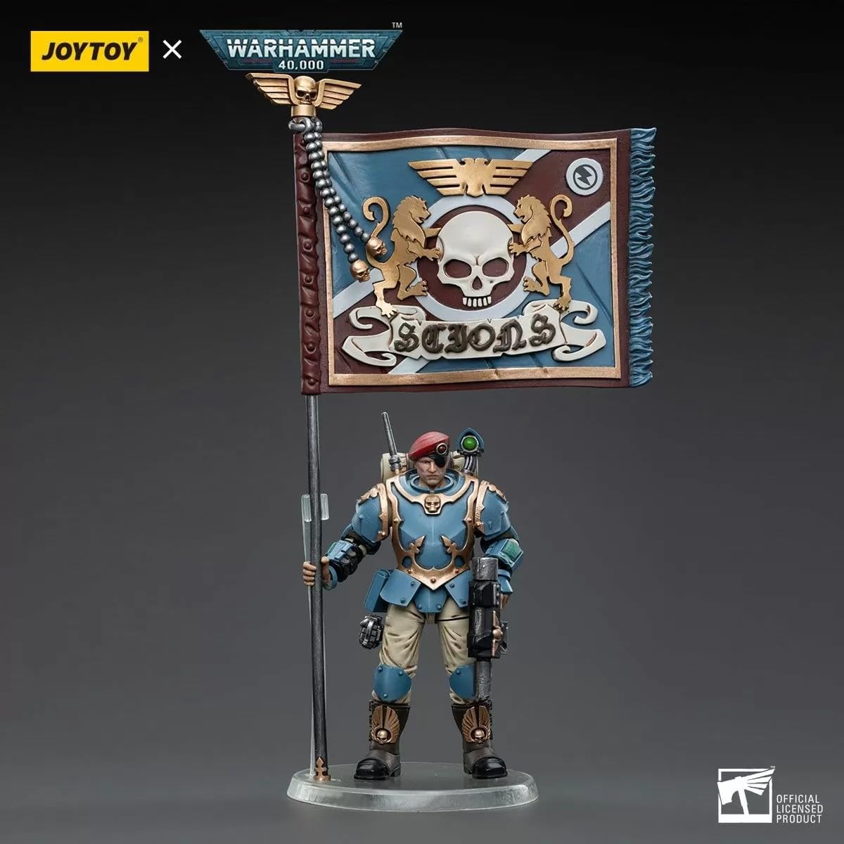 Bloomage Joytoy Tech - WH 40K - Astra Militarum Tempestus Sci Com Banner Bearer 1/18 Af