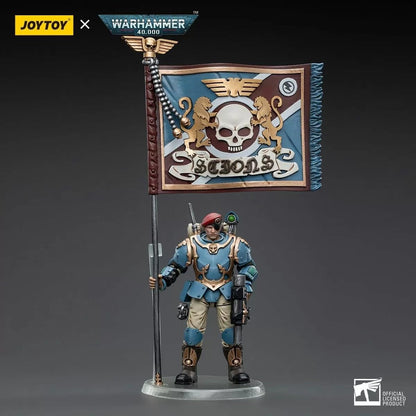 Bloomage Joytoy Tech - WH 40K - Astra Militarum Tempestus Sci Com Banner Bearer 1/18 Af