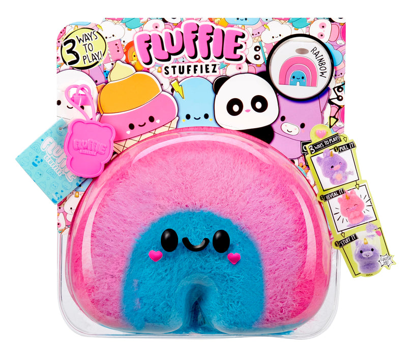 Fluffie Stuffiez Petite Peluche à Collectionner - Rainbow - Déballage Surprise avec ASMR, Fidget, DIY Rembourrage à Retirer, Peluche Ultra-Douce - Idéal pour Les Enfants de 4 Ans et Plus