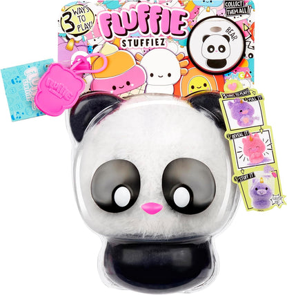 Fluffie Stuffiez Small Collectible Plush - PANDA - Suprise Reveal Unboxing with ASMR Fidget DIY Fur Pulling, Ultrasoft Fluff - Great for Kids Ages 4+