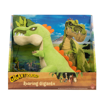 Gigantosaurus 9 Inch Dinosaur Soft Action Plush Toy, Giganto, Accurate Representation of Character from Hit TV Series, Huggable Size and Soft Texture with Realistic Roaring Sounds