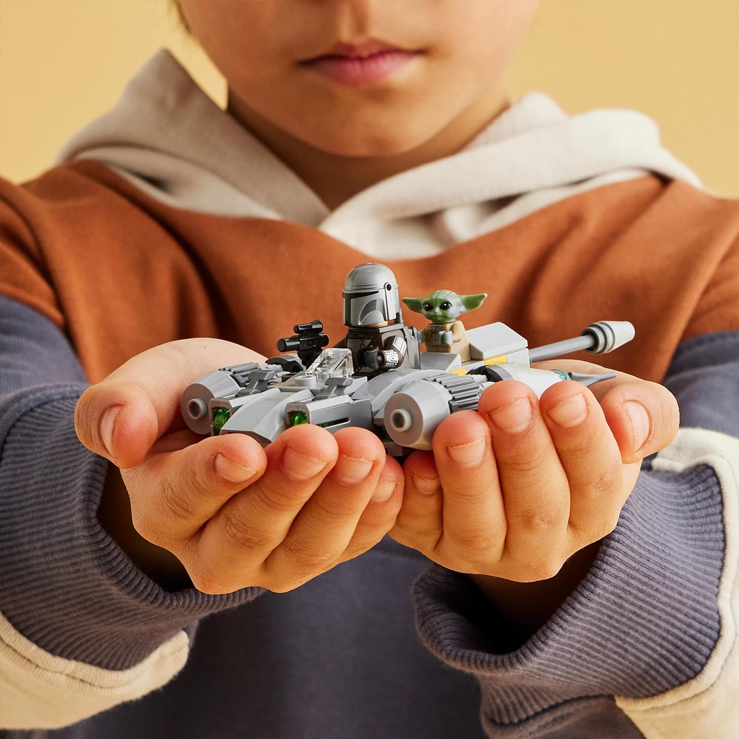 LEGO Star Wars The Mandalorian N-1 Starfighter Microfighter Microscale Building Toy, The Book of Boba Fett Vehicle with Grogu Baby Yoda Figure, Gifts for Kids, Boys, Girls Aged 6 Plus 75363 Single