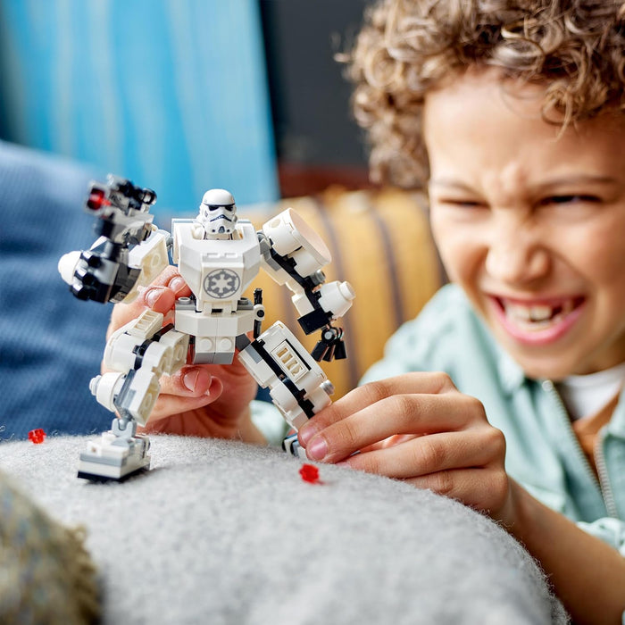 LEGO Star Wars Stormtrooper Mech Set, Buildable Action Figure Model with Jointed Parts, Minifigure Cockpit and Large Stud-Shooter, Collectible Toy for Kids Aged 6 and Up 75370 Single