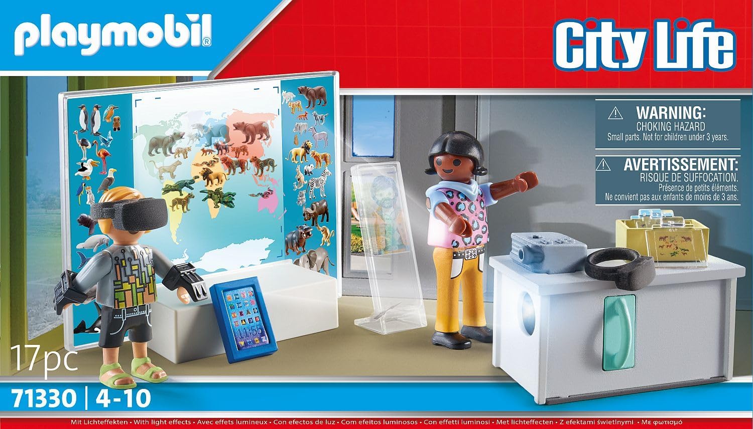 Playmobil 71330 City Life Virtual classroom, working projector, tablet and VR glasses for Fun and Creative Imaginative Role-Play, PlaySets Suitable for Children Ages 4+
