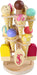 small foot movable wooden ice cream rack, accessories for grocery stores and children's kitchens, from 3 years, 1248