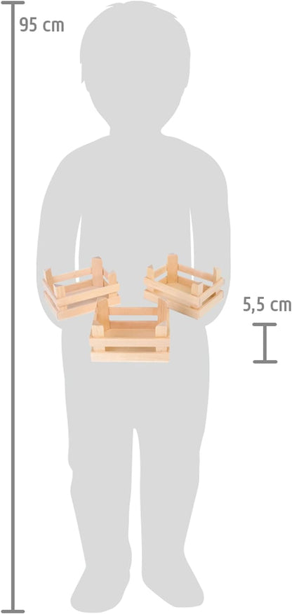 Small foot company - Caja pequeña, natural (Set de 3