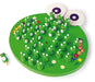 small foot 1876 wooden solitaire game "Frogs", parlour game with 33 frog figures, from 6 years on