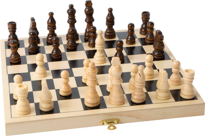 Legler Folding Chess Wooden Games Set travel chess