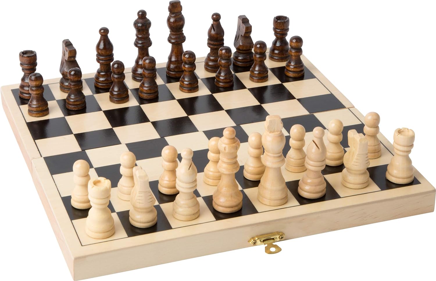 Legler Folding Chess Wooden Games Set travel chess