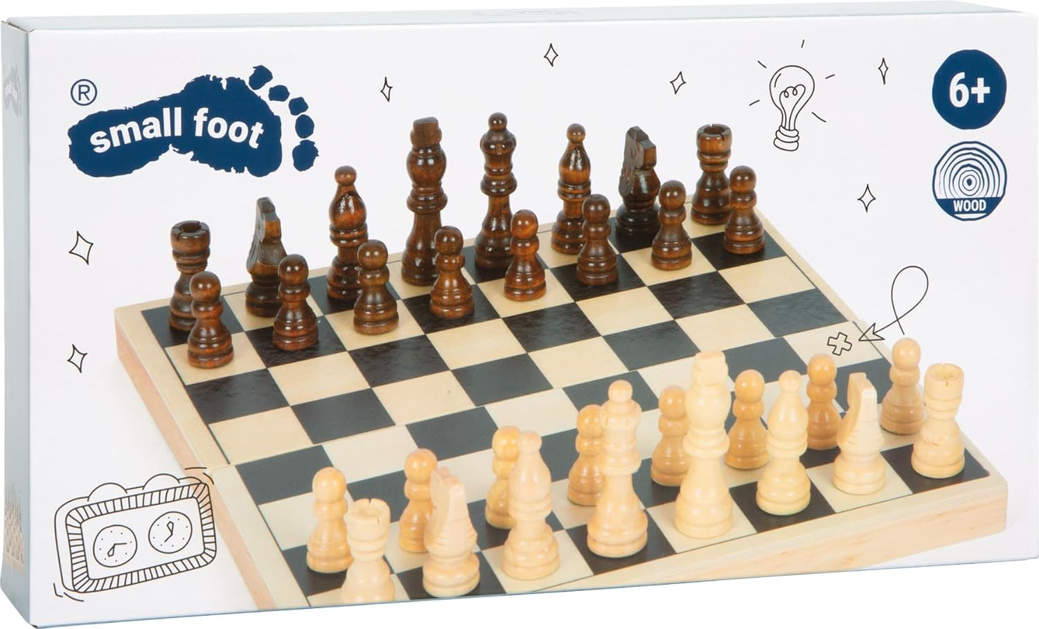 Legler Folding Chess Wooden Games Set travel chess
