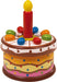 small foot 2483 musical clock wooden birthday cake, melody "Happy Birthday to You", from 3 years on