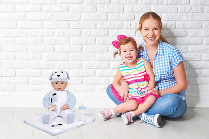 small foot 2736 Baby doll "Benno", incl. accessories: blanket, cap, romper and bottle, from 2 years