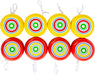 Small Foot 2935 Yo Yellow & Red Wooden Playing Classic for Motor Skill 8 Pieces for Large and Small Toys JoJo