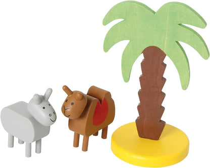 Wooden Christmas Nativity Manger Play Set