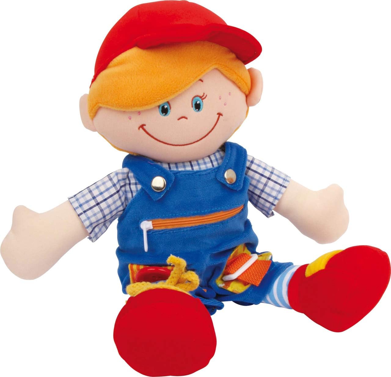 small foot 5576 Cloth dolls "Chiara & Massimo", learning dolls for the training of fine motor skills of small children, set of 2