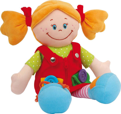 small foot 5576 Cloth dolls "Chiara & Massimo", learning dolls for the training of fine motor skills of small children, set of 2