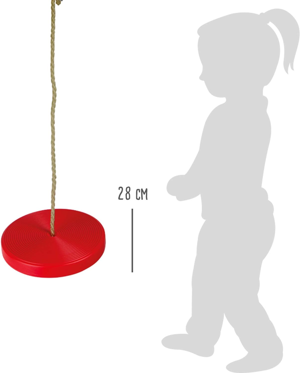 small foot 6118 plate swing made of stable, weatherproof plastic, up to 70 kg load capacity, from 3 years on