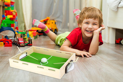 small foot 6409 Wooden box game Breath Football, skill and endurance game for young and old, from 3 years on
