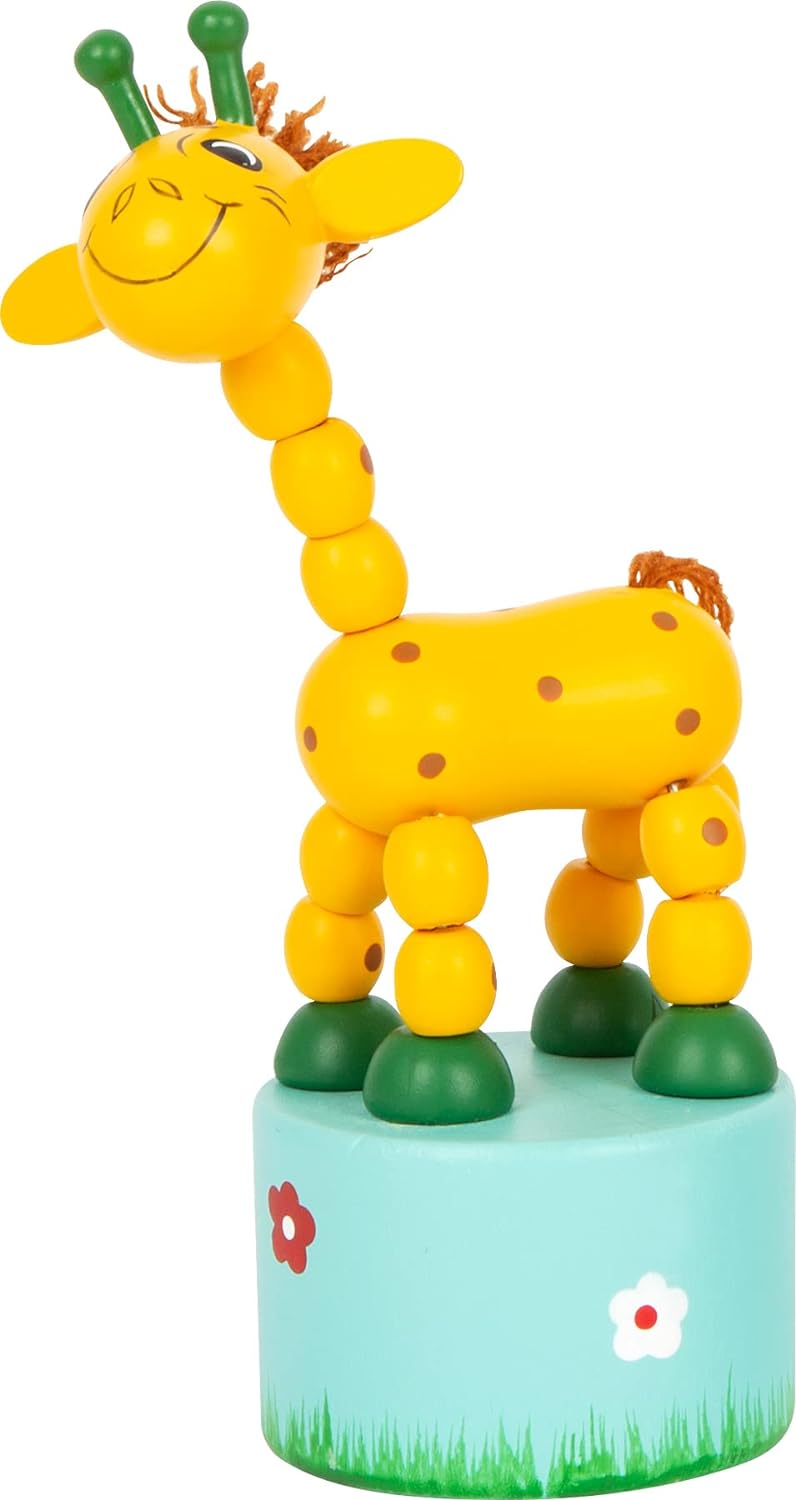 small foot 7924 wooden dancing animals "Africa", set of 6, figures move and sway when the base is pressed, great parts gifts