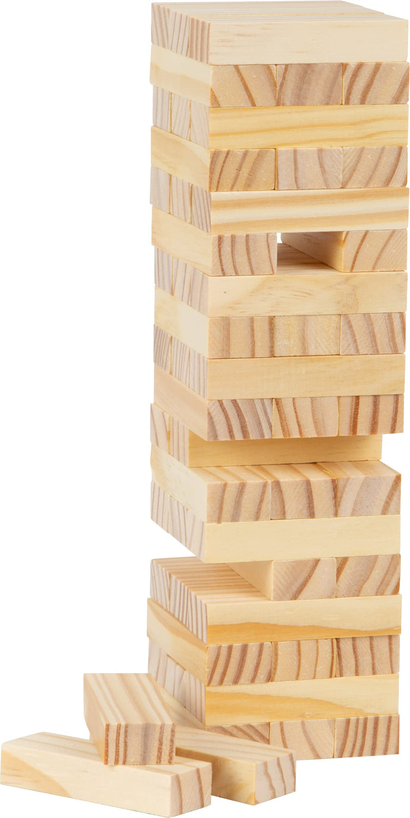 Small Foot 8004 Natural Wooden Wobble Tower - Trains Motor Skills, Skill and Patience, for Children from 4 Years