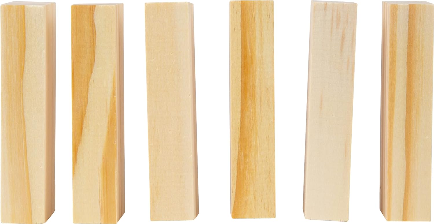 Small Foot 8004 Natural Wooden Wobble Tower - Trains Motor Skills, Skill and Patience, for Children from 4 Years