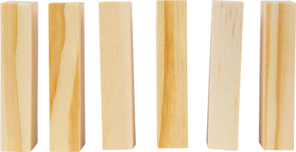 Small Foot 8004 Natural Wooden Wobble Tower - Trains Motor Skills, Skill and Patience, for Children from 4 Years
