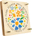 small foot wooden, easy-to-use press for drying leaves and flowers, from 3 years, 8172, Wood, 18 x 18 x 5 cm