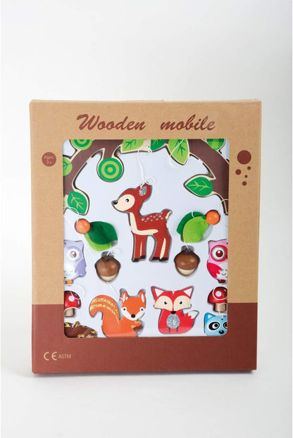 Small Foot Forest Animal Mobile, Wood, Multi-Colour, 66 x 29 x 29 cm