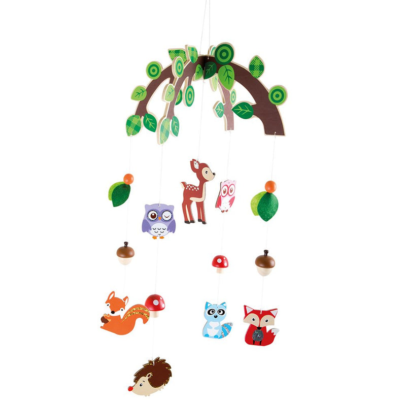 Small Foot Forest Animal Mobile, Wood, Multi-Colour, 66 x 29 x 29 cm