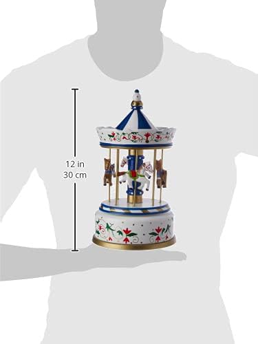 Small Foot Nostalgic Musical Roundabout, Large, Wood, Multi-Colour, 16 x 16 x 28 cm
