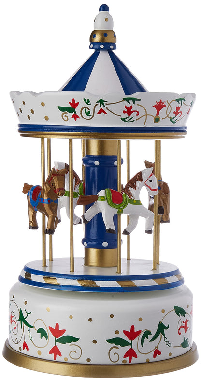 Small Foot Nostalgic Musical Roundabout, Large, Wood, Multi-Colour, 16 x 16 x 28 cm