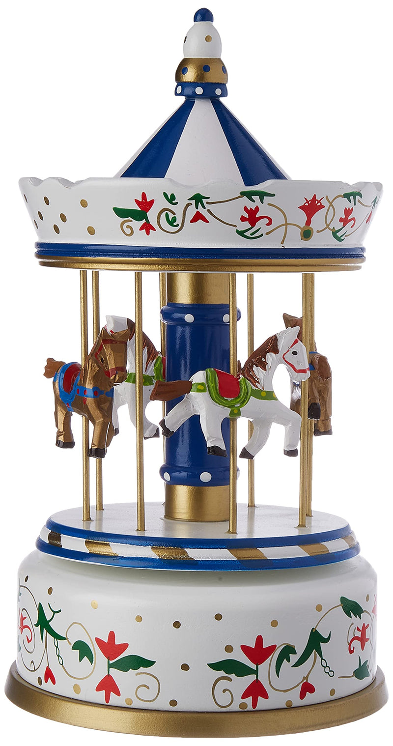 Small Foot Nostalgic Musical Roundabout, Large, Wood, Multi-Colour, 16 x 16 x 28 cm