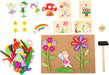 small foot 10227 Hammer game "Fairy" made of wood, cork floor with motives of fairies for hammering, from 6 years on Hammer game fairy