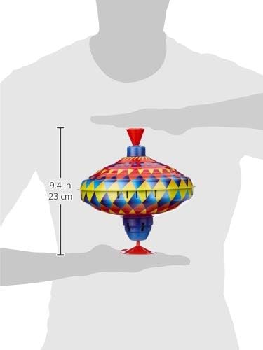 Small Foot Brummkreisel Kunterbunt, schult die Feinmotorik, mit Standfuß aus Gummi, für Kinder ab 12 Monaten, Tier 10298, Mehrfarbig, 1 Stück (1er Pack