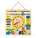 small foot 10496 Learning board "Mouse" made of wood, teaches date, season and time, from 3 years on The show with the mouse