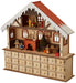 Small Foot Living Room Advent Calendar with Lights, Wood, Nature, 39 x 10 x 38 cm