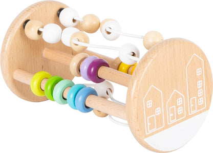 Small Foot 10630 Motor Activity Bead Sounds, made of wood, with bead maze and sliding tiles, for ages 12+ months Motor skills toy